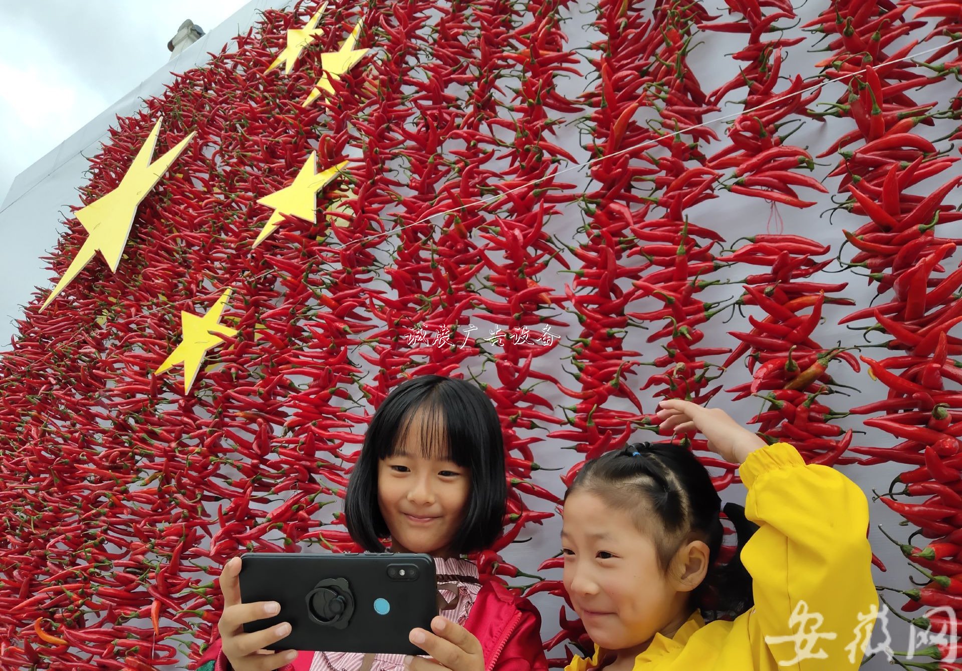 石臺(tái)農(nóng)民歡慶“中國學(xué)校宣傳欄農(nóng)民豐收節(jié)” （組圖）