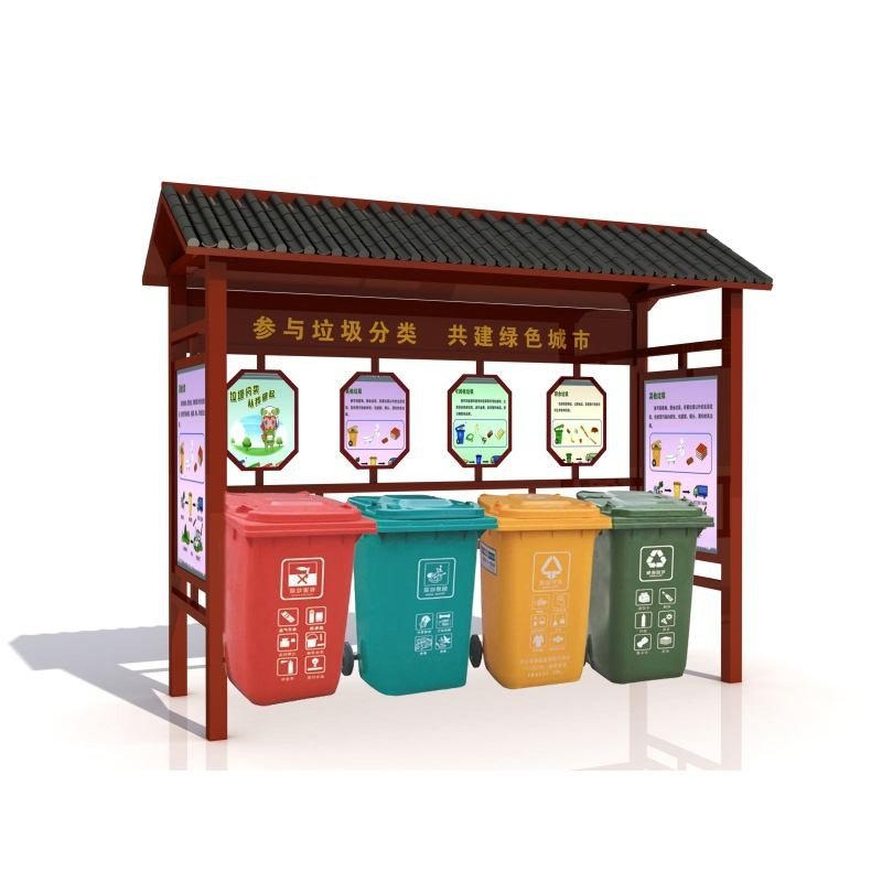 湖南垃圾分類(lèi)收集亭廣告呈現(xiàn)效果更好